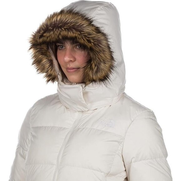 NORTH FACE WOMEN'S LONG ANTERO DOWN PARKA GARDENIA WHITE NWT - Picture 4 of 11